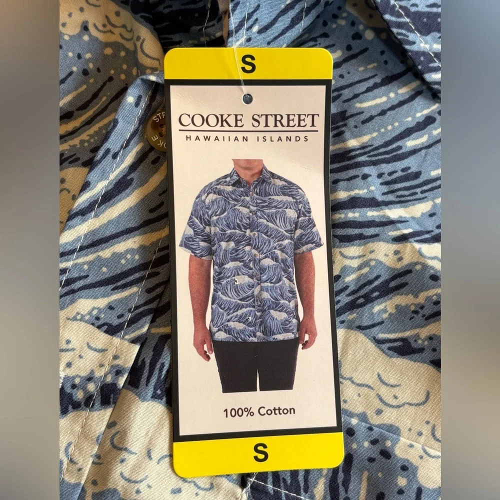 Cooke Street Ocean Wave Print Shirt - Picture 10 of 12